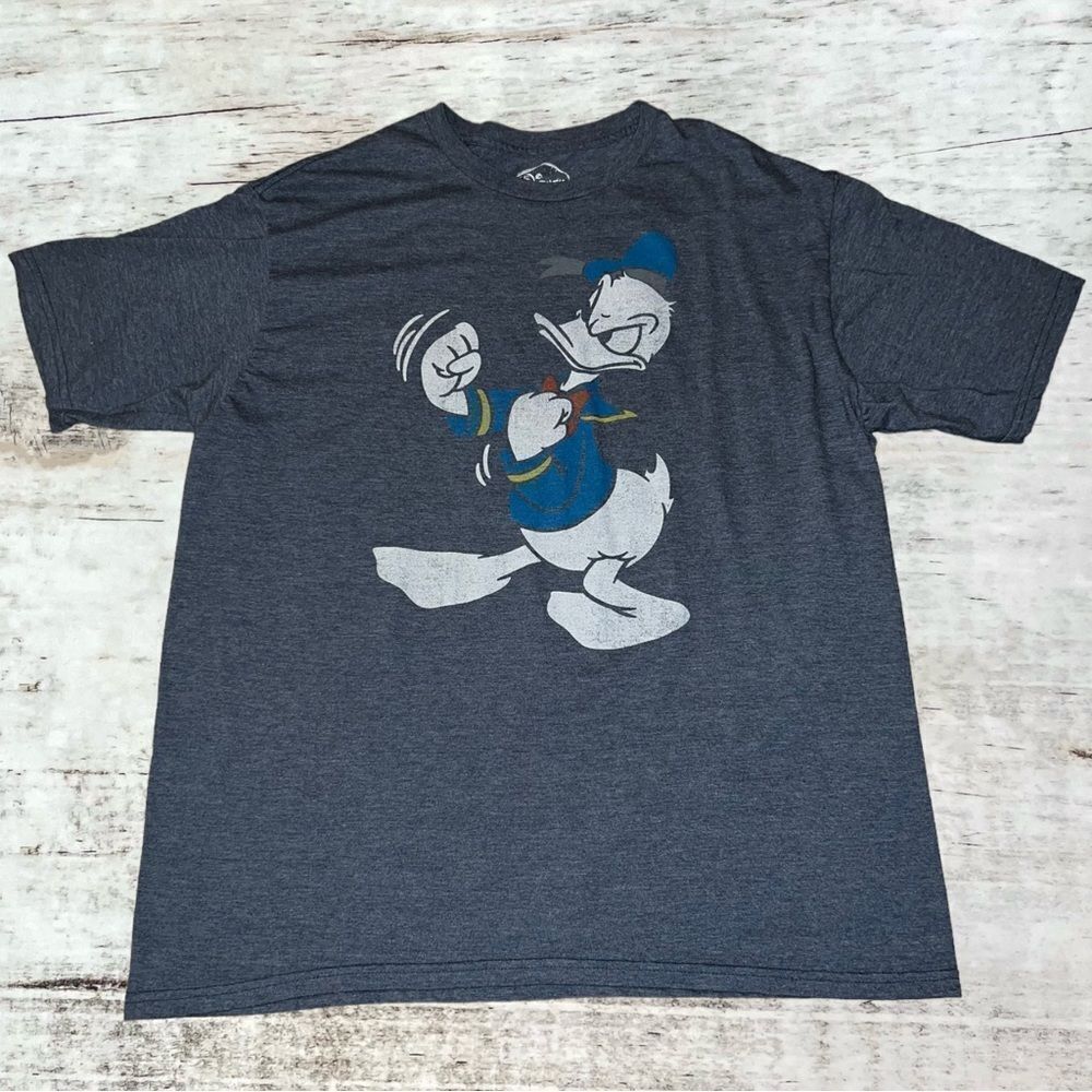 Disney Donald Duck Gray Short Sleeve Tee